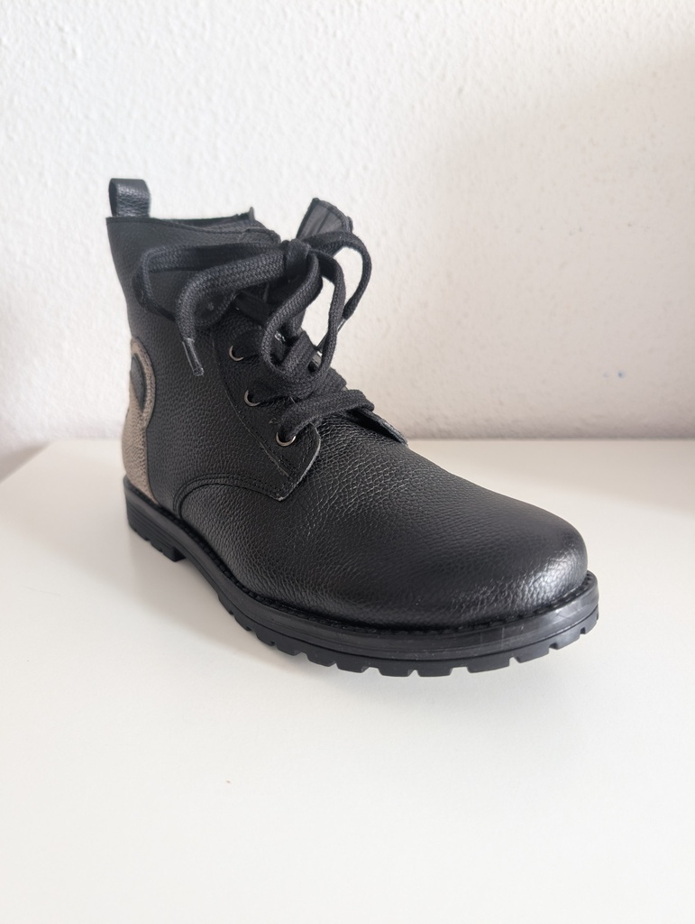 Bota Corta Skull Piel Negro Talla 39