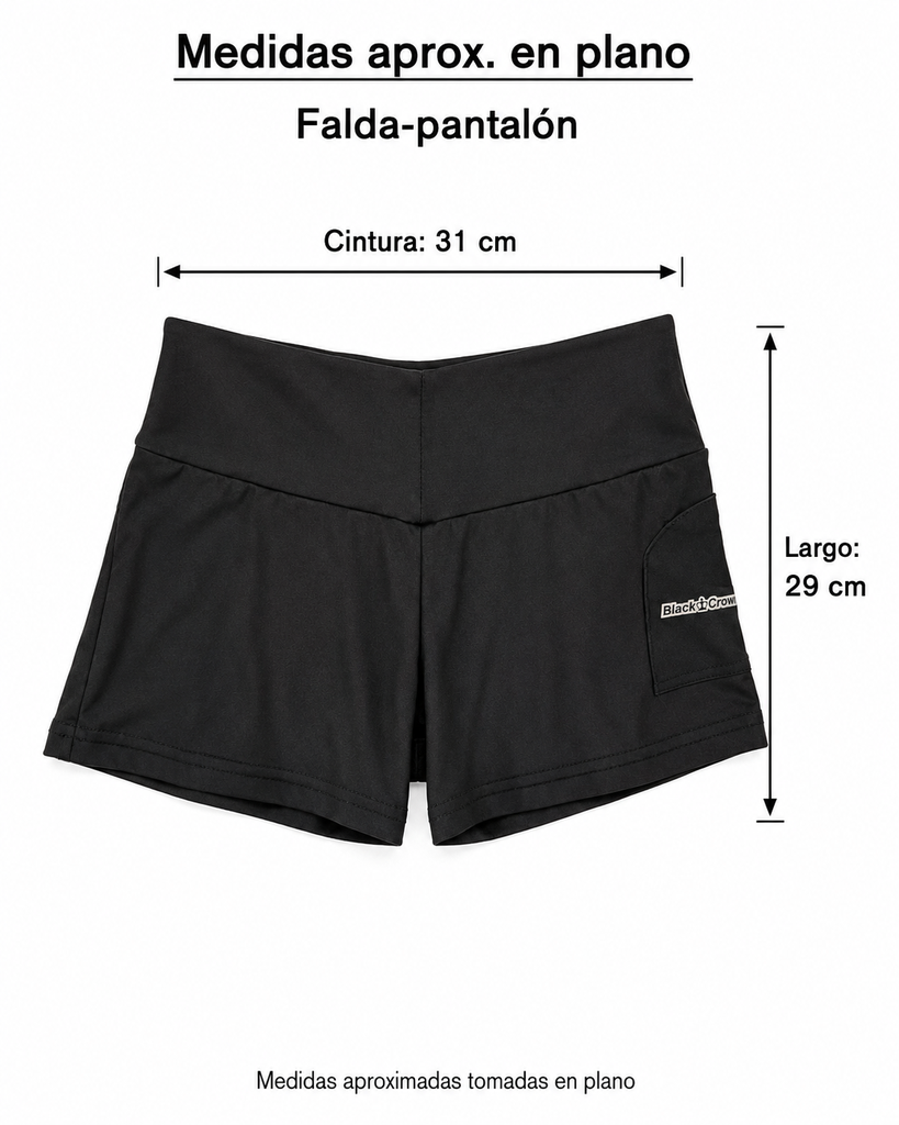Conjunto Black Crown Himba Negro/Blanco Talla XS