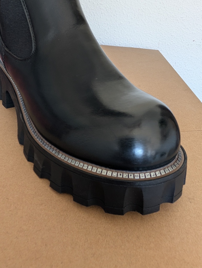 Botas Altas MERRY SCOTT Mujer Negras Plataforma Chunky Talla 40
