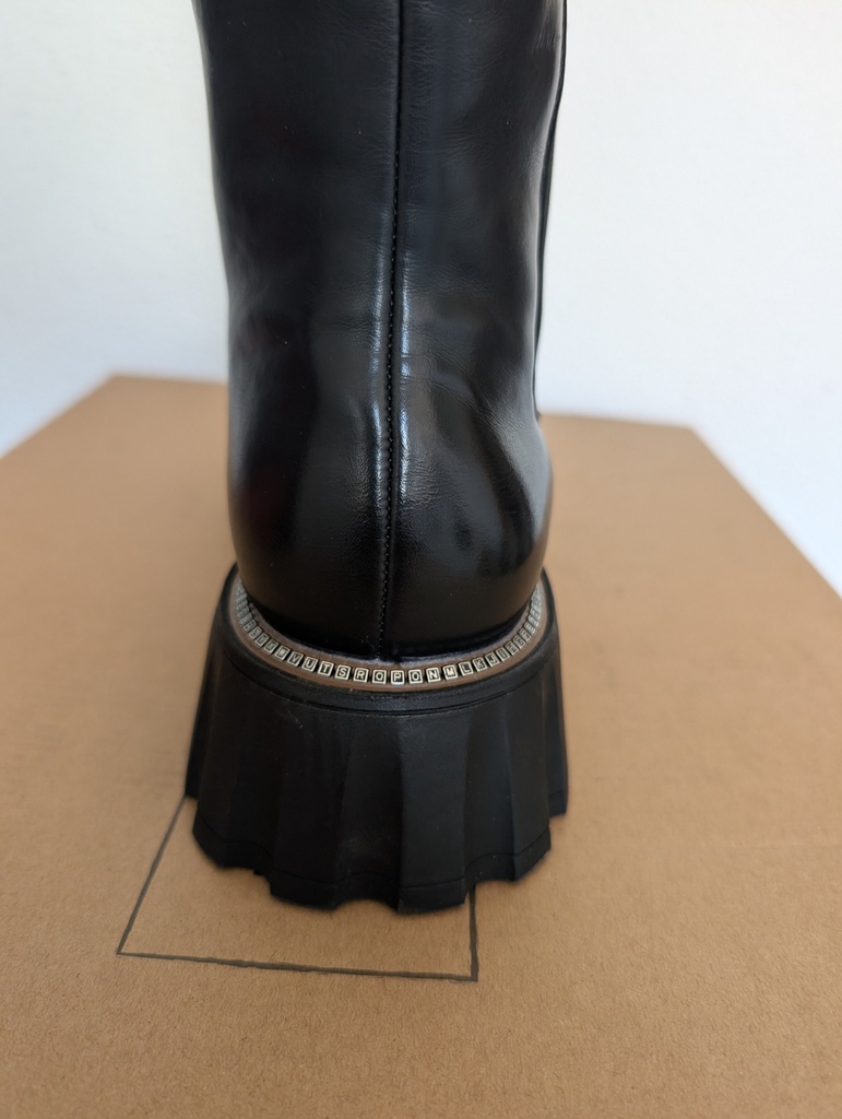 Botas Altas MERRY SCOTT Mujer Negras Plataforma Chunky Talla 40