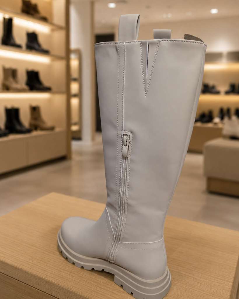 Bota alta Little Lolita Beige · Talla 36
