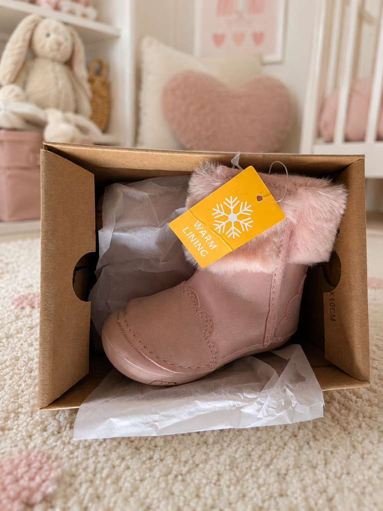 Botas Freemouss Bebé Rosa con Forro Cálido – Talla 22