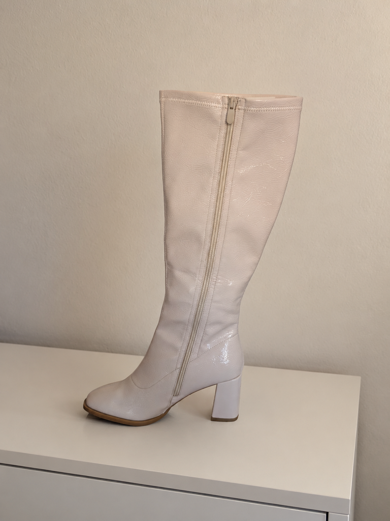 Botas altas MyBotega Beige Charol Talla 41