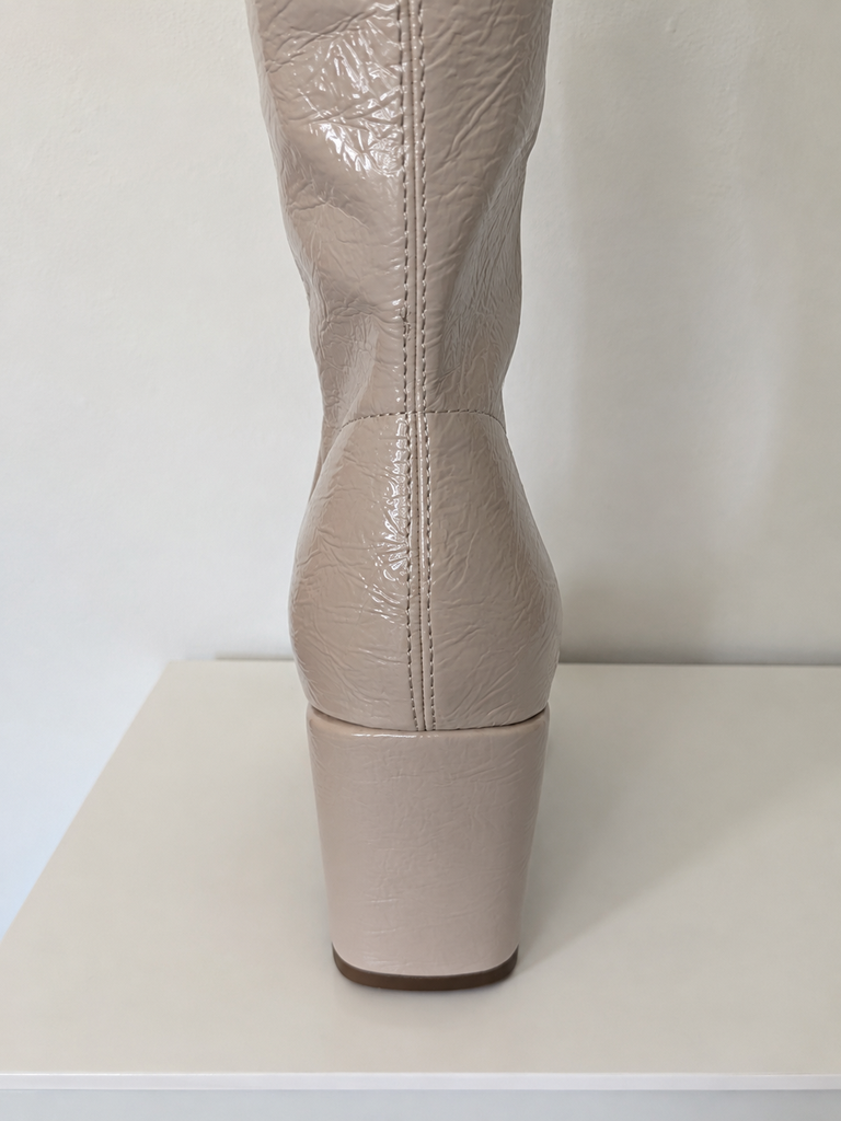 Botas altas MyBotega Beige Charol Talla 41