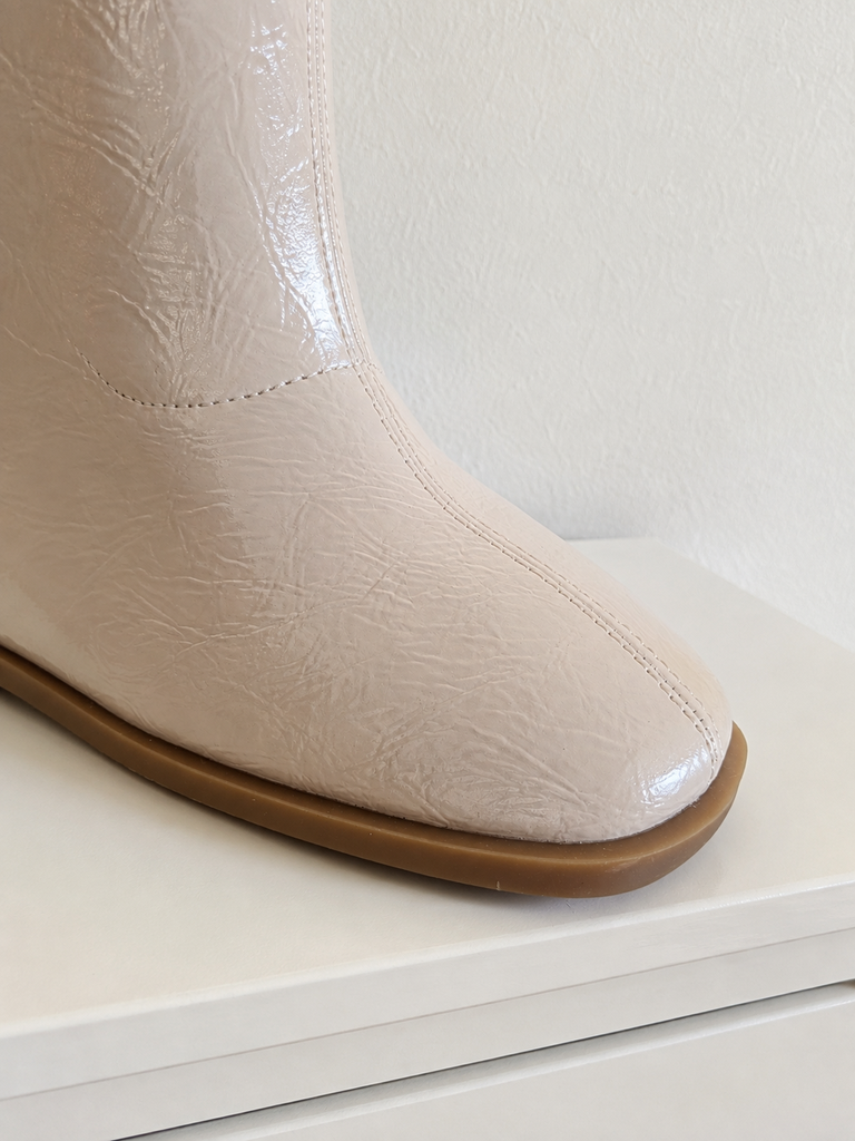Botas altas MyBotega Beige Charol Talla 41