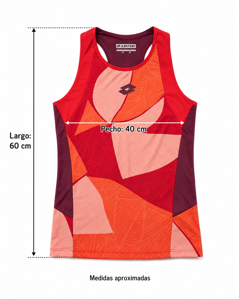 Camiseta Lotto Grenadine Red Talla XS
