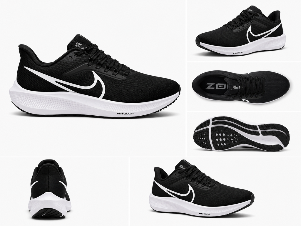 Zapatillas Casual Nike Air Zoom Pegasus 39 Negro y Blanco – Talla 42