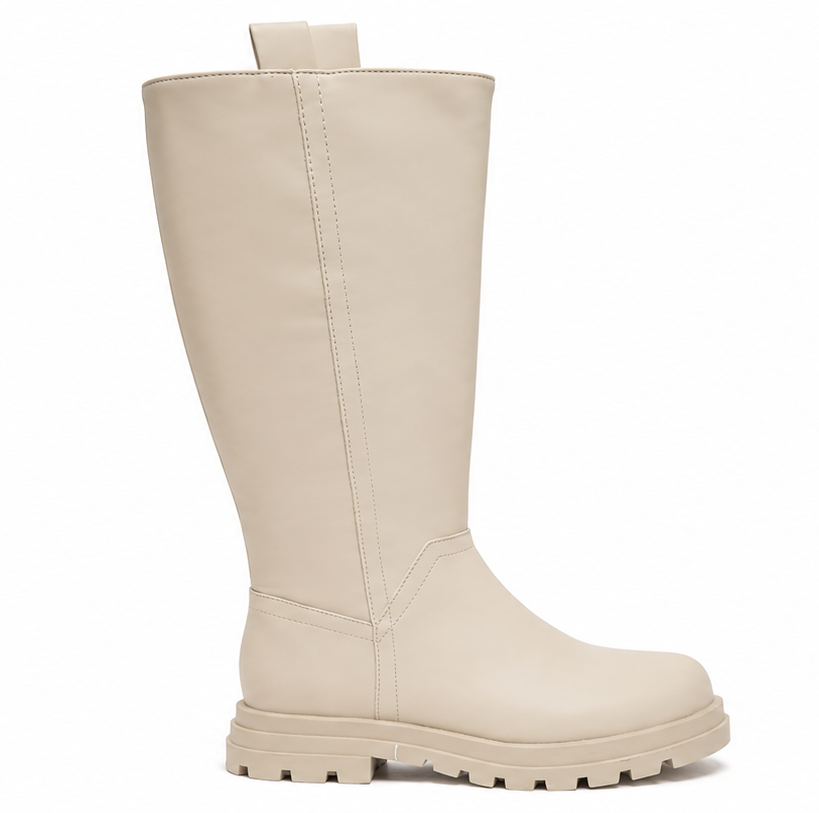 Bota alta Little Lolita Beige · Talla 35